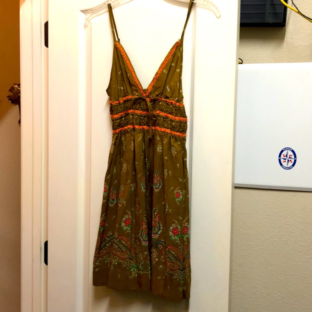 Free people silk mini dress